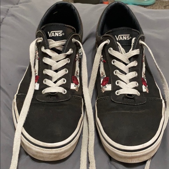 vans embroidered shoes